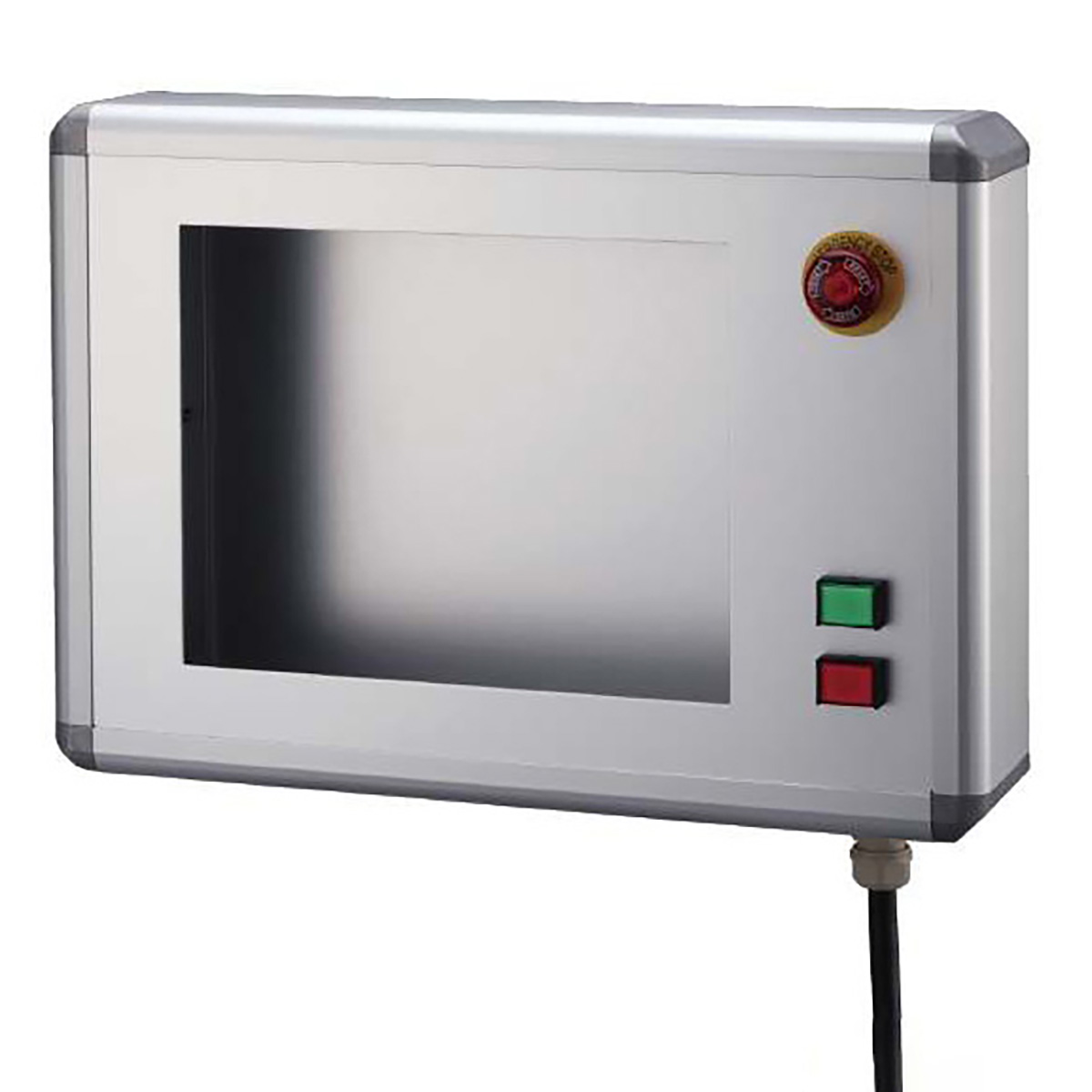 TBOX-D85-三菱(GT2510-VTBD用)3m配線付加工済ボックス-オムロン製スイッチ付-裏面トビラタイプ