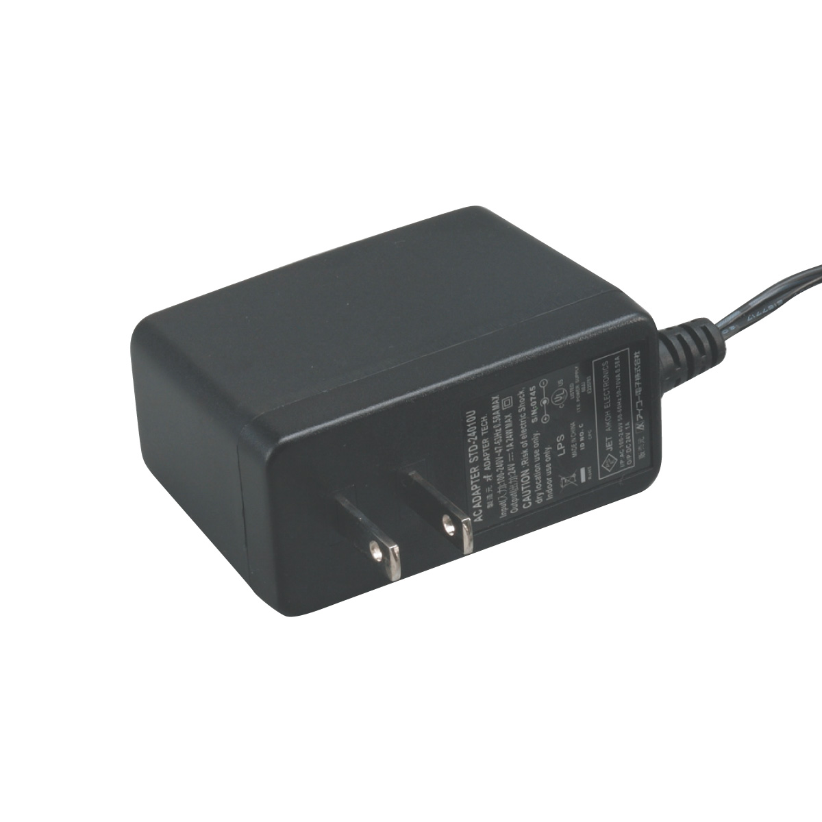 LED用AC100V-DC24V1Aアダプタキット（コネクタ付中継ケーブル付）