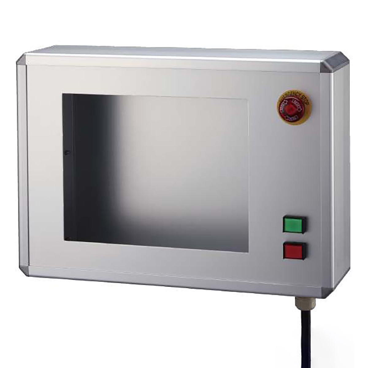 TBOX-D105-三菱(GT2508-VTBD用)3m配線付加工済ボックス-オムロン製スイッチ付-裏面トビラタイプ