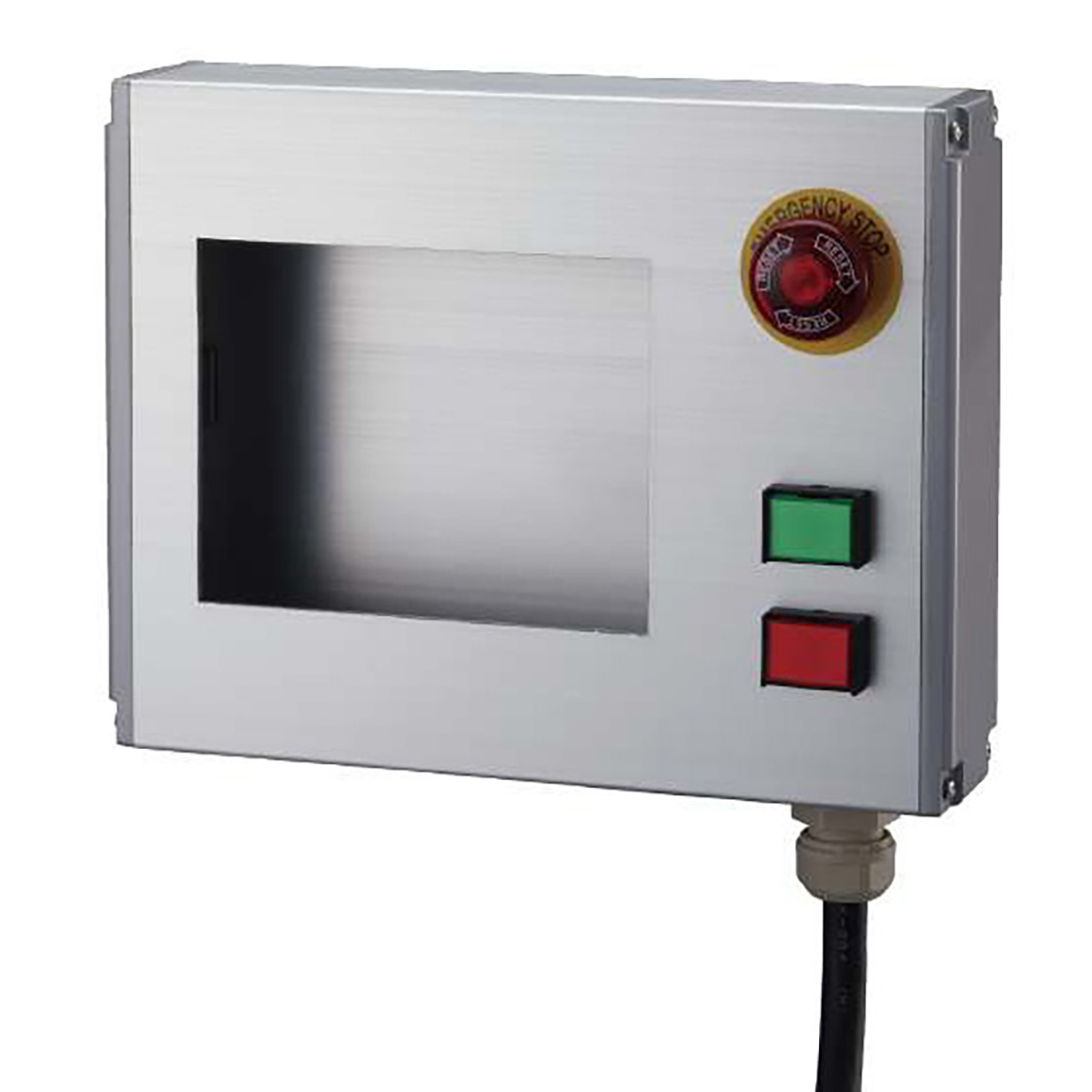 TBOX-H170-三菱(GT2104-RTBD用)5m配線付加工済ボックス-オムロン製スイッチ付