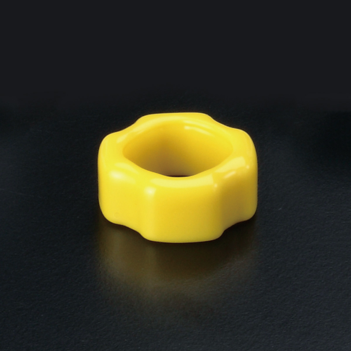 グリーンフレームエンドカバー（イエロー）