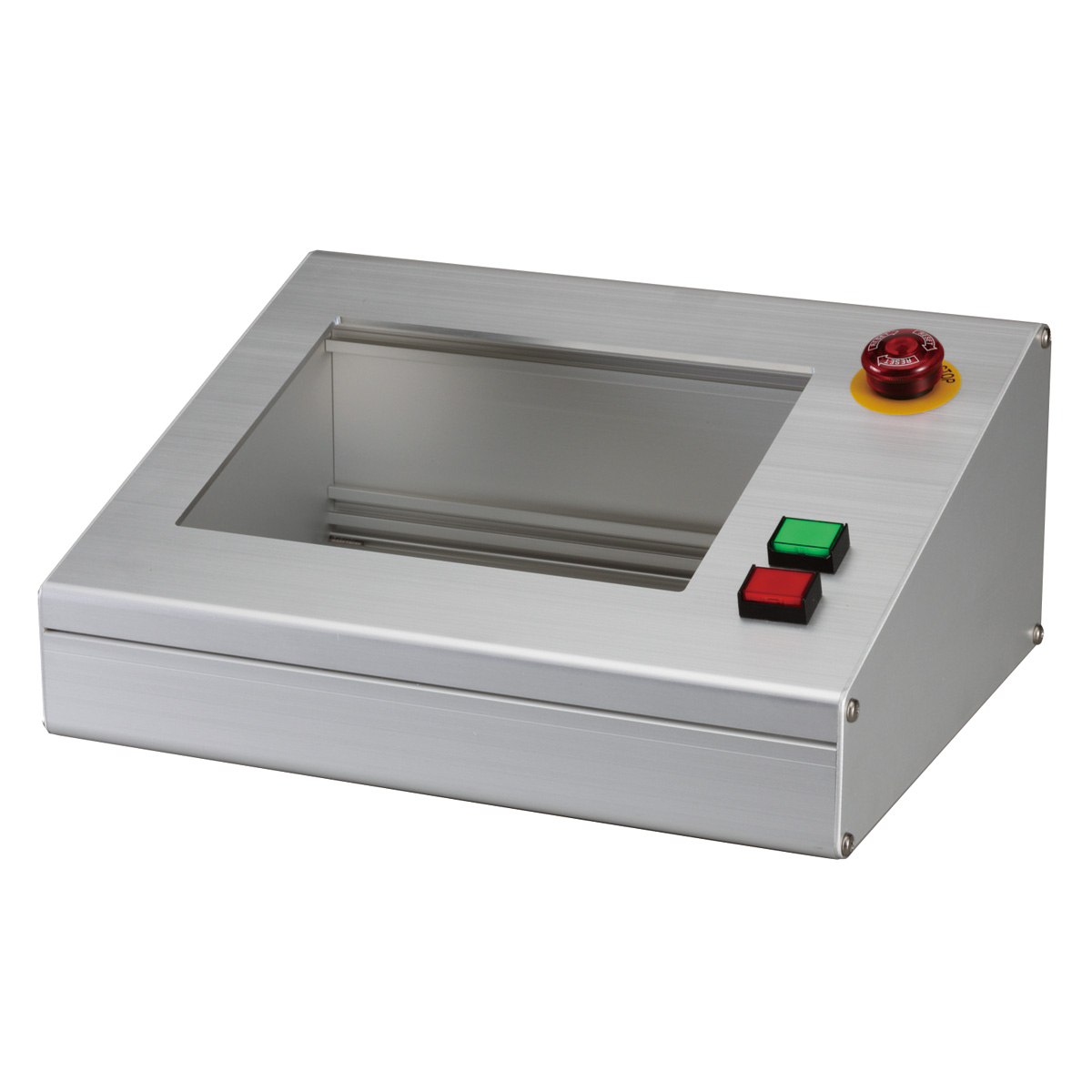 TBOX-240N-三菱(GT2508-VTBD用)5m配線付加工済ボックス-オムロン製スイッチ付-横型