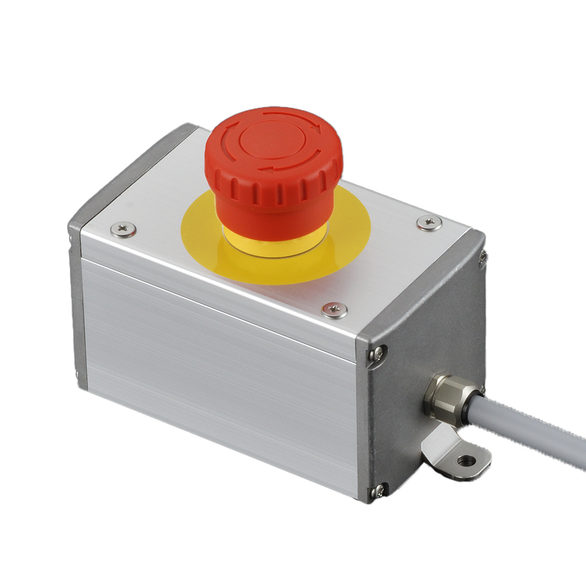 SBOX-62x60(F)-非常停止（頭径φ40）1点/IDEC製付-3m配線済