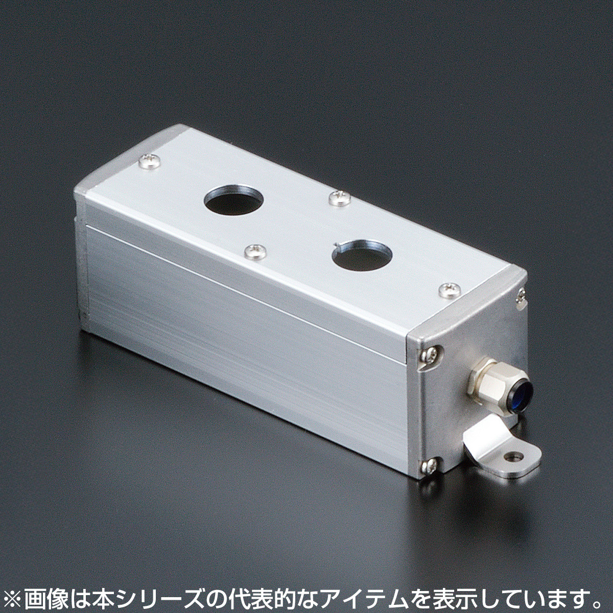SBOX-45x45(F) 防塵防水 ボックスのみ-φ16.2（穴2ヶ所）L=126 (IP65)